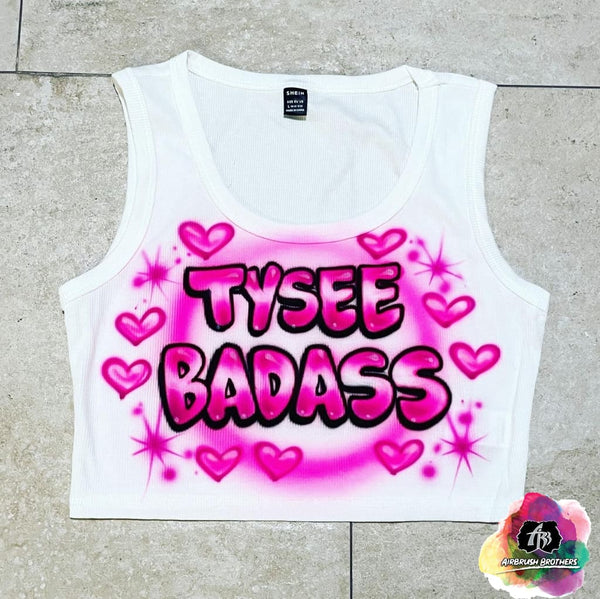 Airbrush Hearts Crop Top Design – Airbrush Brothers