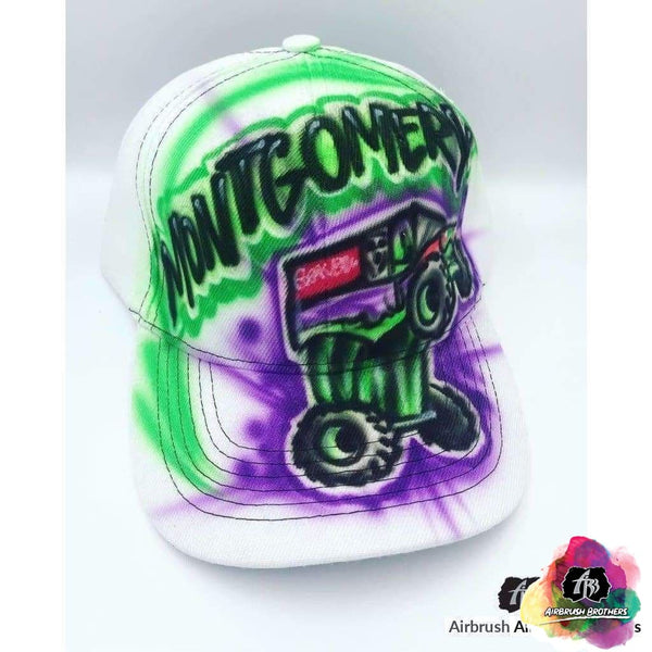 Airbrush Monster Truck Hat Grave Digger Design Airbrush Brothers