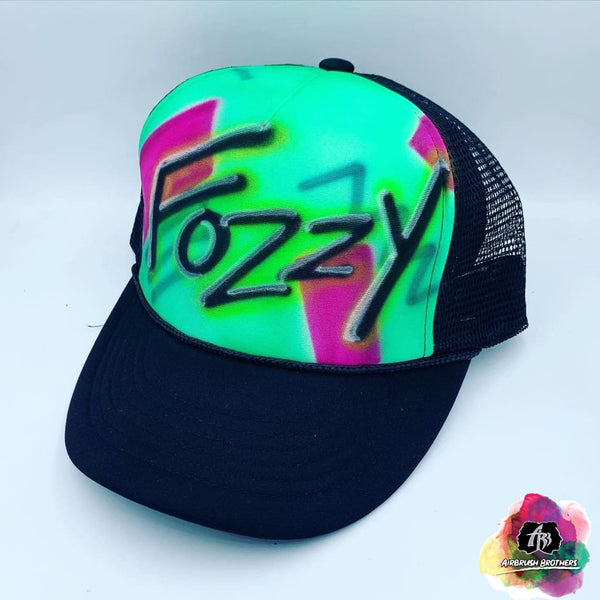 帽子 FLYING OG BOY AIRBRUSHED MESH CAP BlackEyePatch/FLYING OG BOY AIRBRUSHED MESH CAP（WHITE/BLACK
