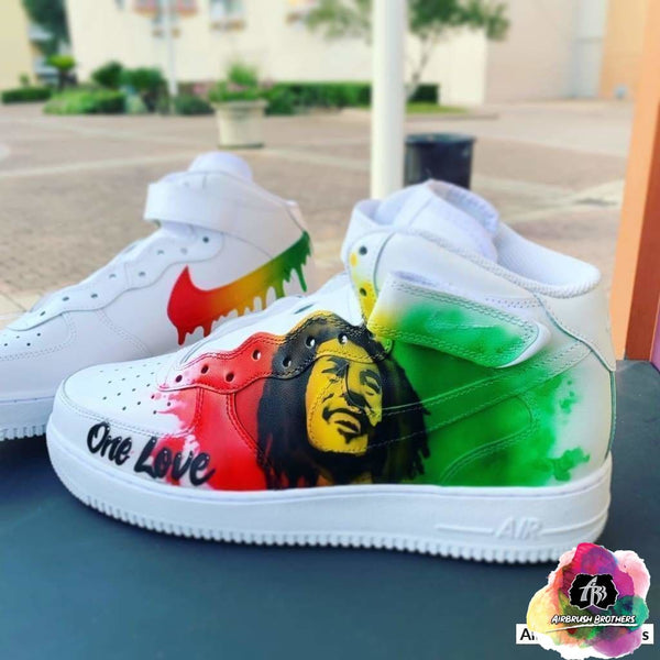 Airbrush Bob Marley Shoe Design – Airbrush Brothers
