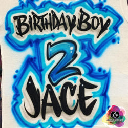 airbrush custom spray paint  Copy of Airbrush Happy 16th Birthday Design shirts hats shoes outfit  graffiti 90s 80s design t-shirts  Airbrush Brothers Shirt