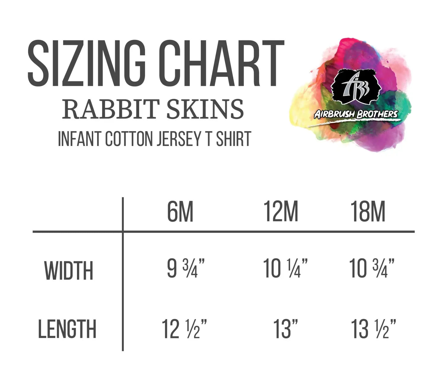 Size Chart T Shirt