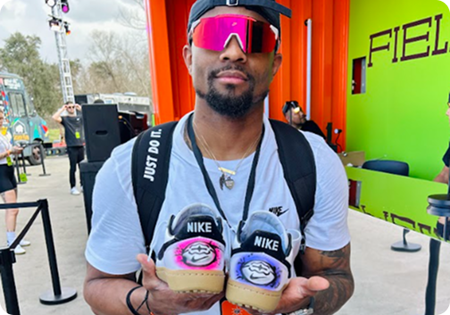Custom Sneaker & Hat Design Station