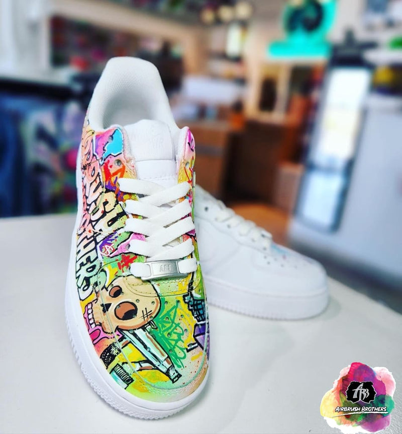 Airbrush Custom Graffiti Shoe Design – Airbrush Brothers