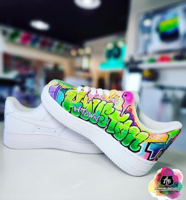 Acrylic Paint Airbrush Spray Paint Air Force One Shoes Custom