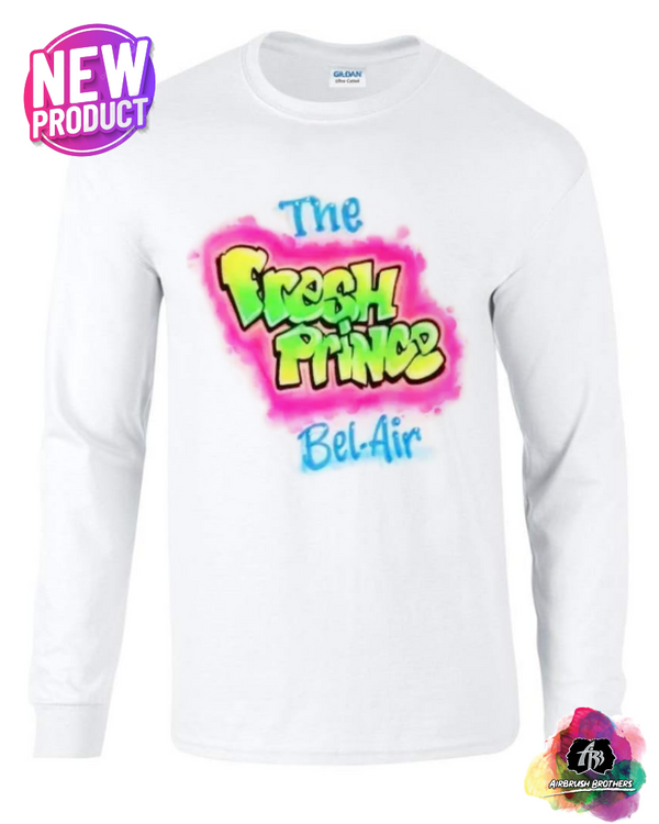 airbrush custom spray paint  Airbrush Fresh Prince Shirt Design | Winter Edition shirts hats shoes outfit  graffiti 90s 80s design t-shirts  Airbrush Brothers Sweatshirt