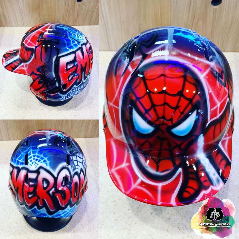 Airbrush Spiderman Design (Full Helmet) – Airbrush Brothers