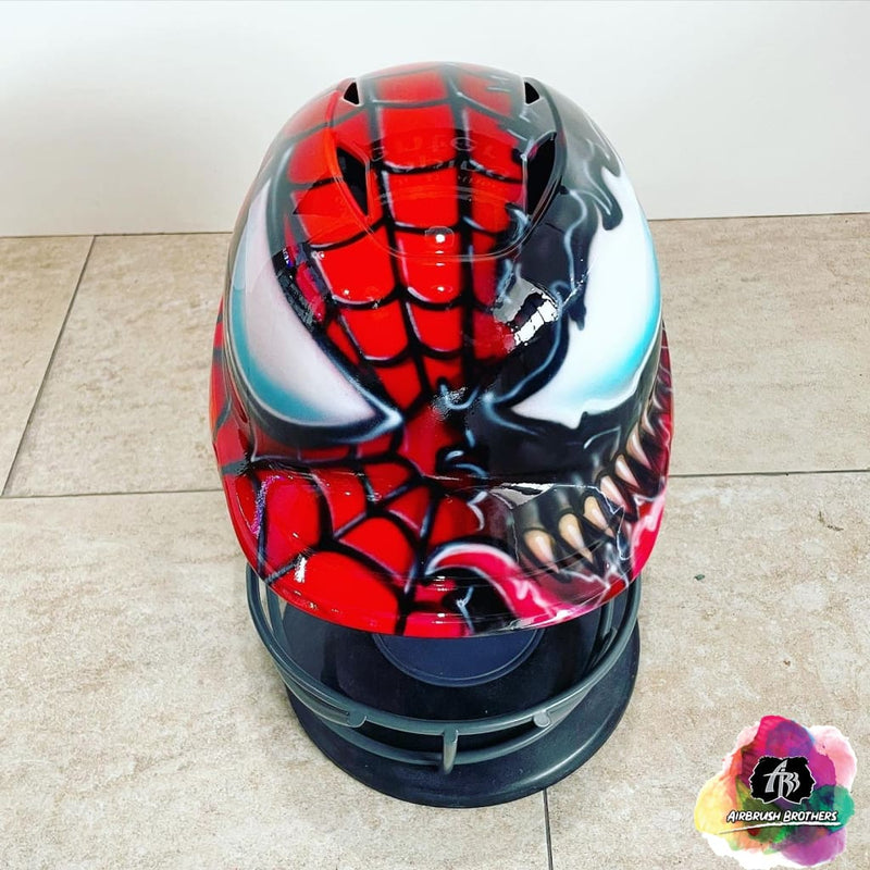 Airbrush Spiderman & Venom Design (Full Helmet) – Airbrush Brothers