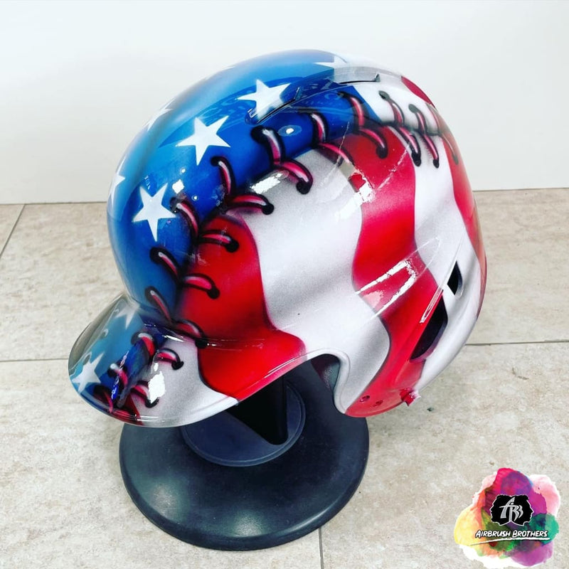 Airbrush USA Flag Design (Full Helmet) – Airbrush Brothers Airbrush USA Flag Design (Full Helmet) – Airbrush Brothers