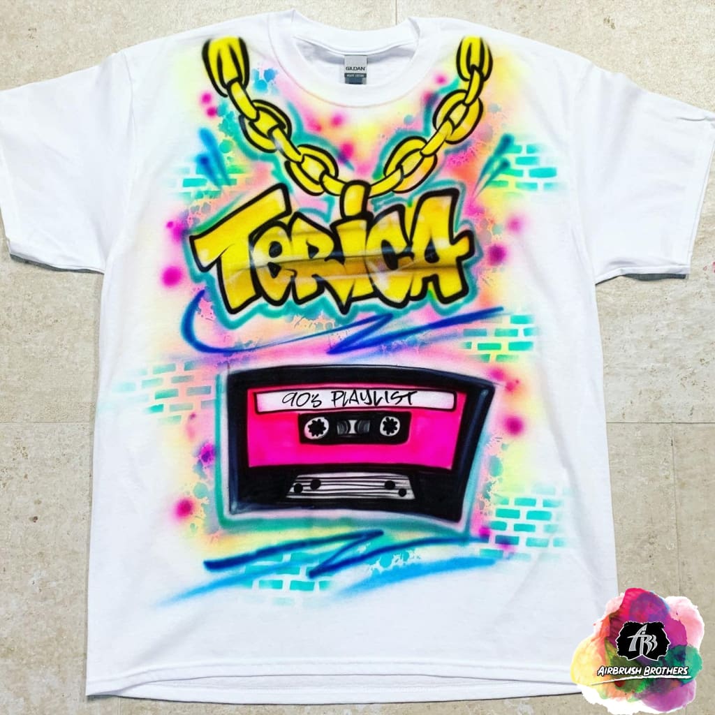 Personalized White Shirts Hip Hop 90s Fashion Custom Number Idea