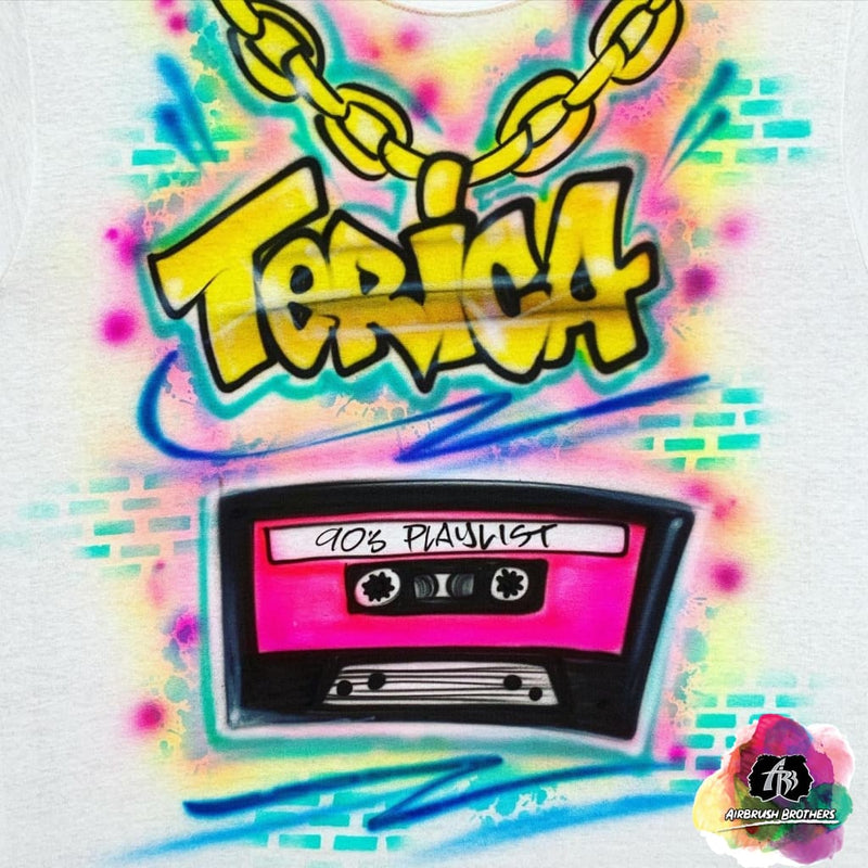 1990's Graffiti Style Logo T Shirt