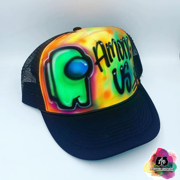 airbrush custom spray paint  Copy of Airbrush Hello Kitty Hat Design shirts hats shoes outfit  graffiti 90s 80s design t-shirts  Airbrush Brothers Hats