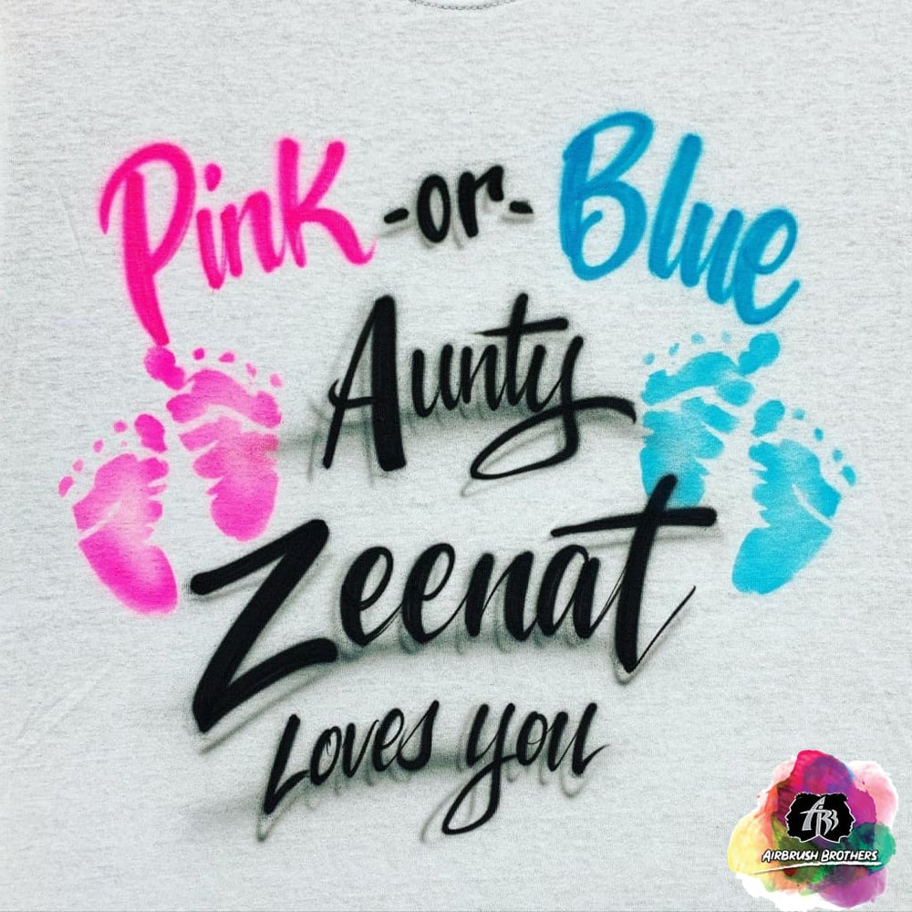Airbrush Baby Gender Reveal Shirt Design – Airbrush Brothers, image size:1000x1000