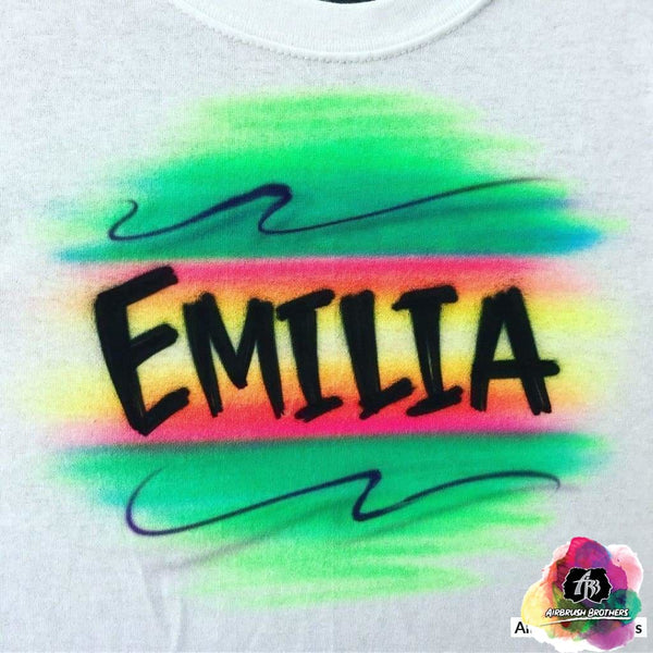 Airbrush Bold Name Shirt Design