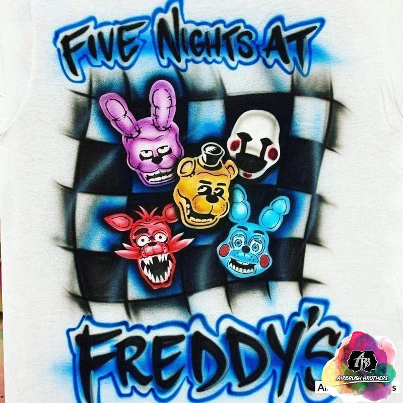 FNAF Five Nights at Freddy's Birthday Custom Name Black Kids High