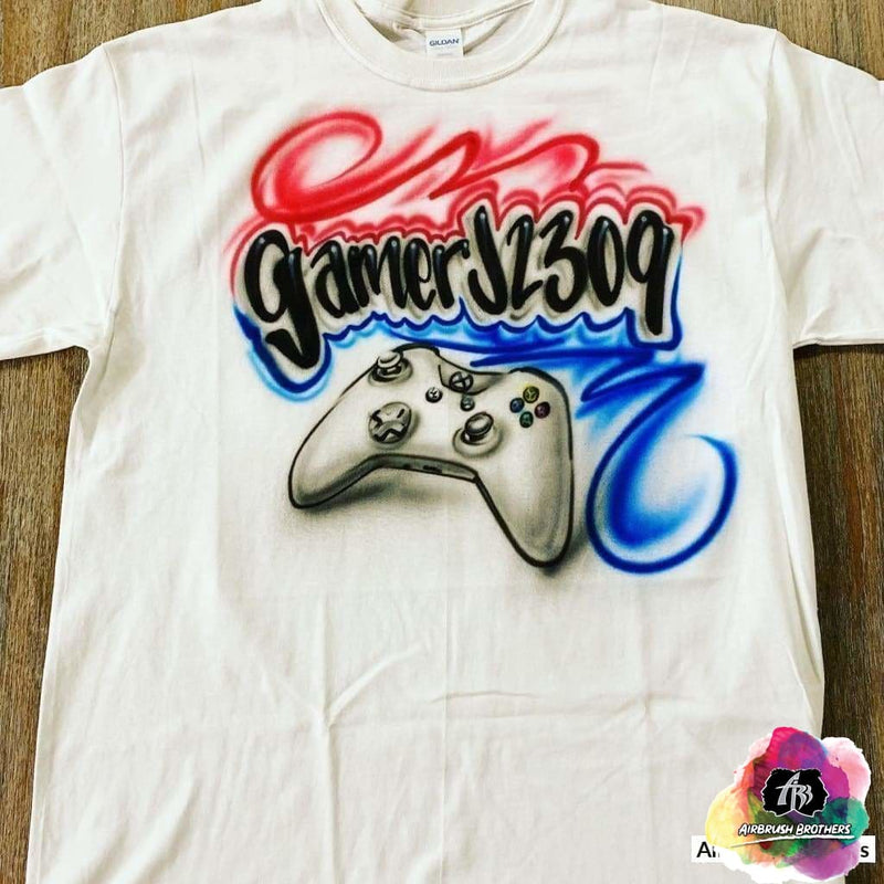 Airbrush Gamer Shirt Design