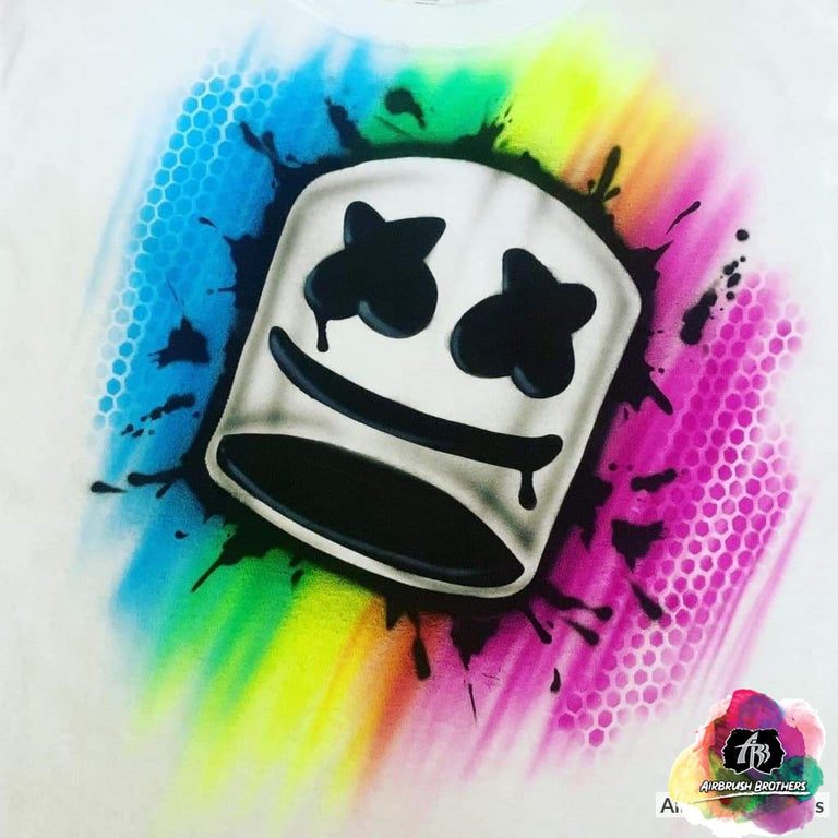 Airbrush Marshmello Shirt Design – Airbrush Brothers