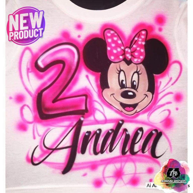 Airbrush Minnie Mouse Birthday Design – Airbrush Brothers