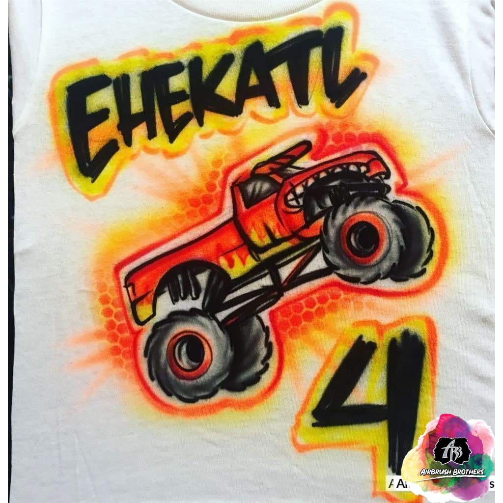 Airbrush El Toro Loco Monster Truck Shirt Design – Airbrush Brothers