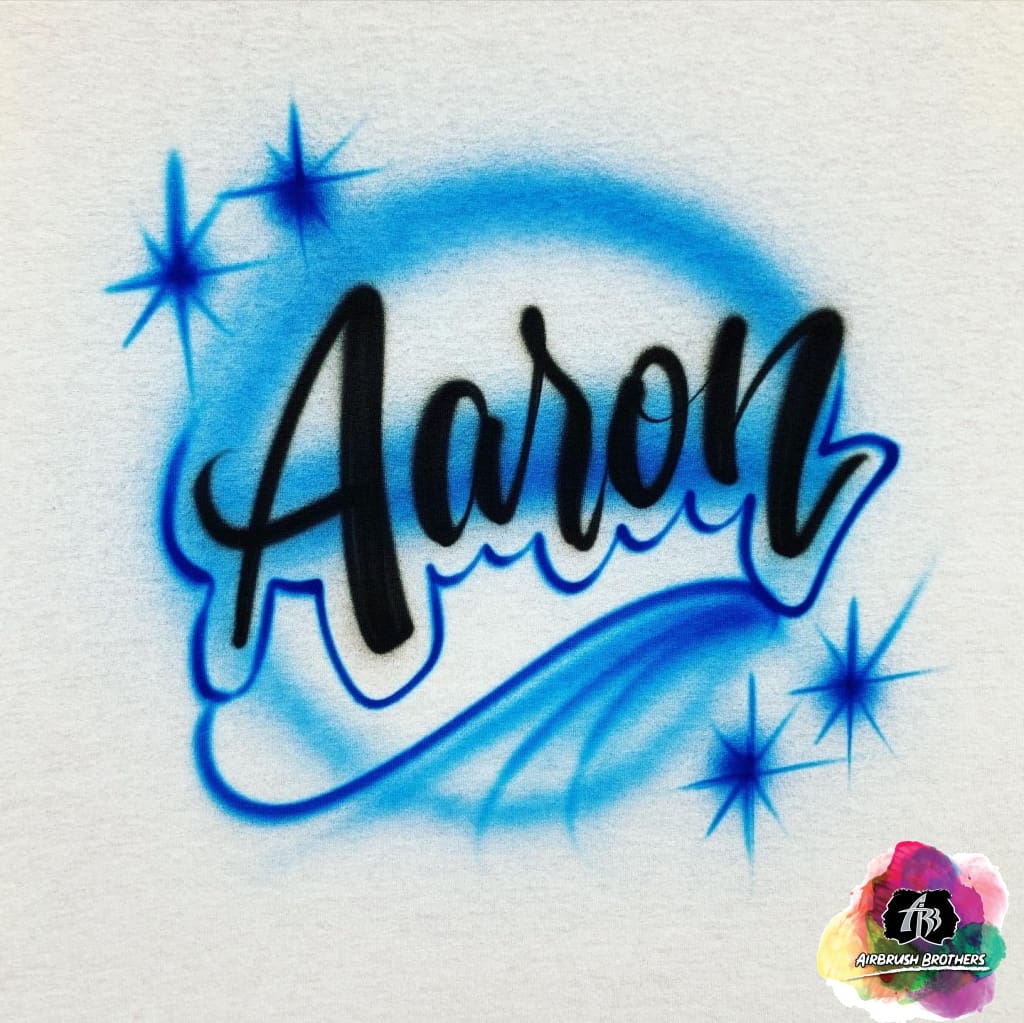 Air Brush Script Lettering Airbrush Name Script Shirt Design – Airbrush Brothers