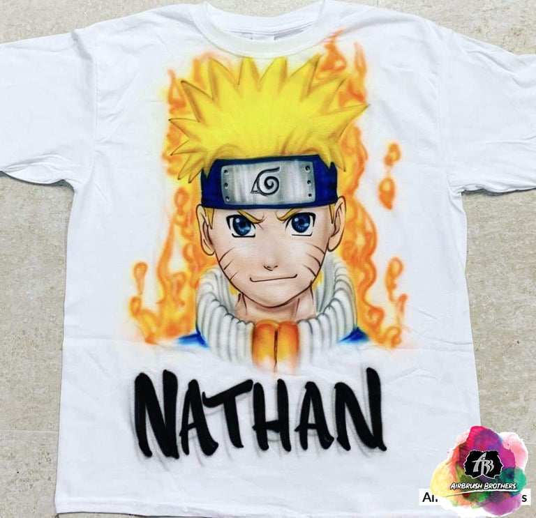 Vintage Naruto Spray offers Paint T-Shirt