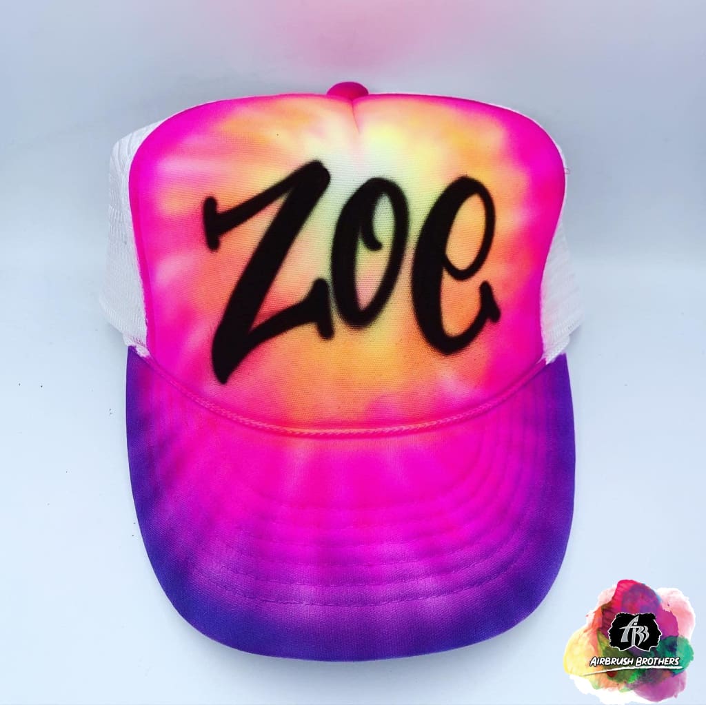 Airbrush Pink Tie Dye Hat Design – Airbrush Brothers
