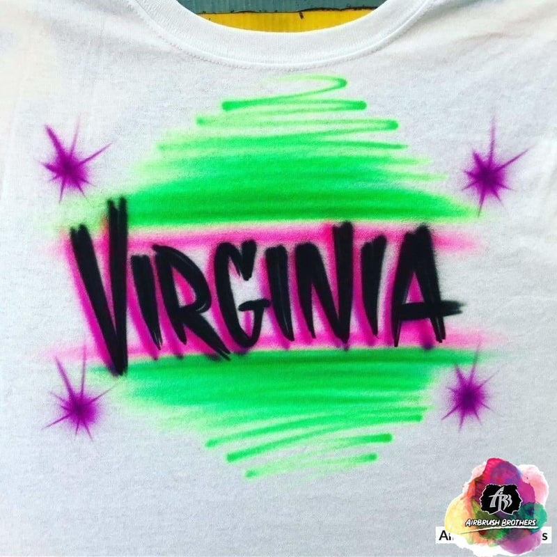 Airbrush Scratch Shirt Design