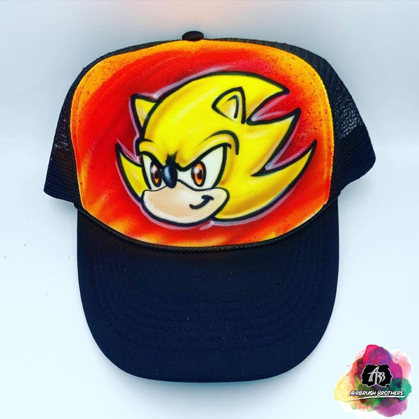 Airbrush Super Sonic Hat Design