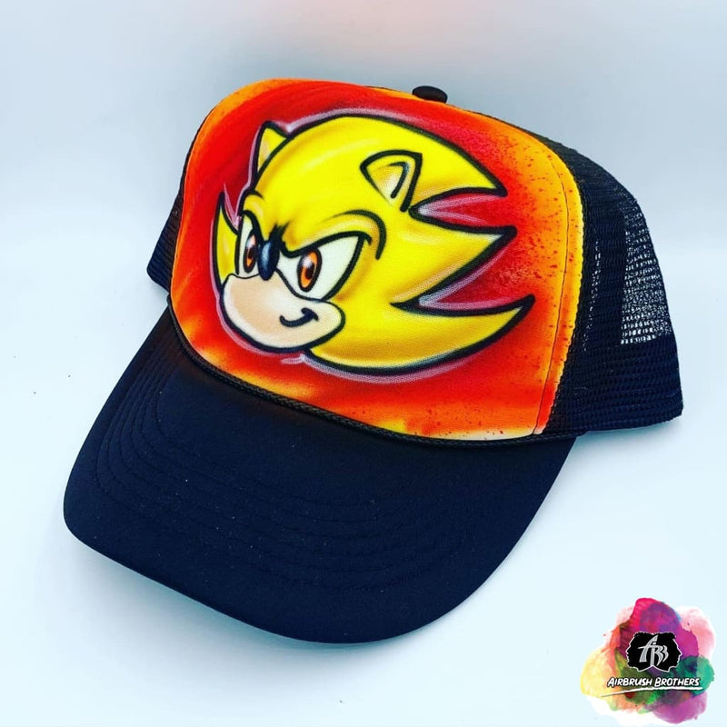 Airbrush Super Sonic Hat Design