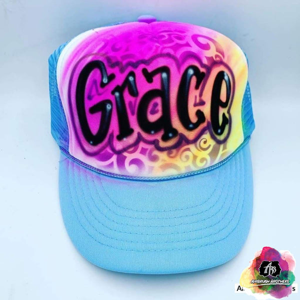 帽子 FLYING OG BOY AIRBRUSHED MESH CAP FLYING OG BOY AIRBRUSHED MESH CAP（Kids Airbrush Cap - Etsy）