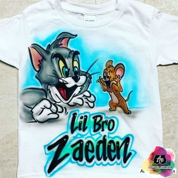 Airbrush Tom & Jerry Shirt Design