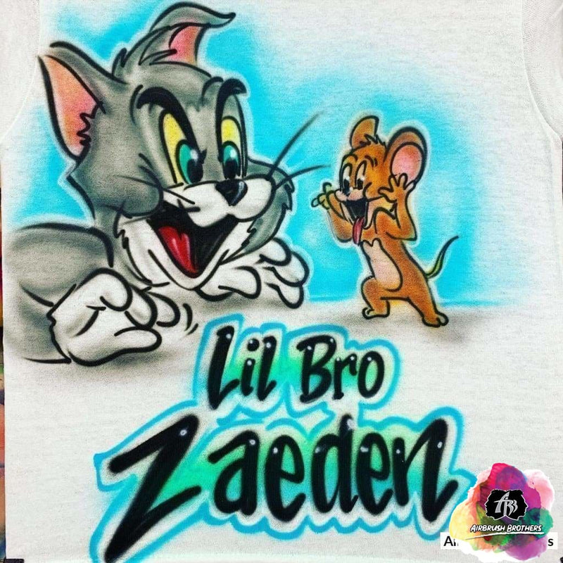 Airbrush Tom & Jerry Shirt Design