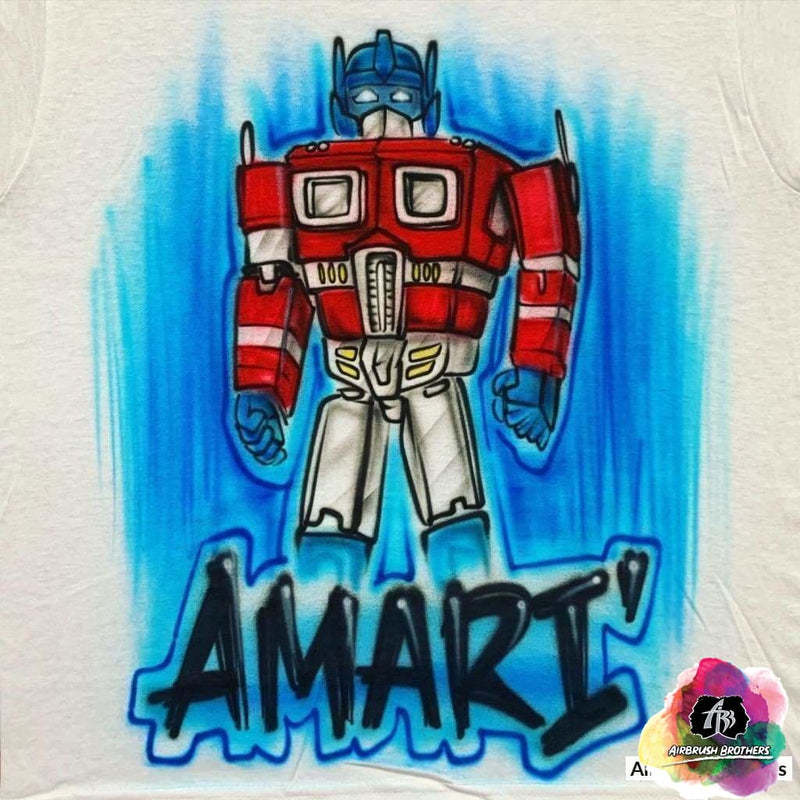 Airbrush Transformers Shirt Design
