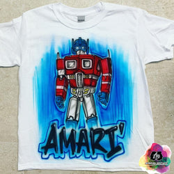 Airbrush Transformers Shirt Design custom t-shirt online