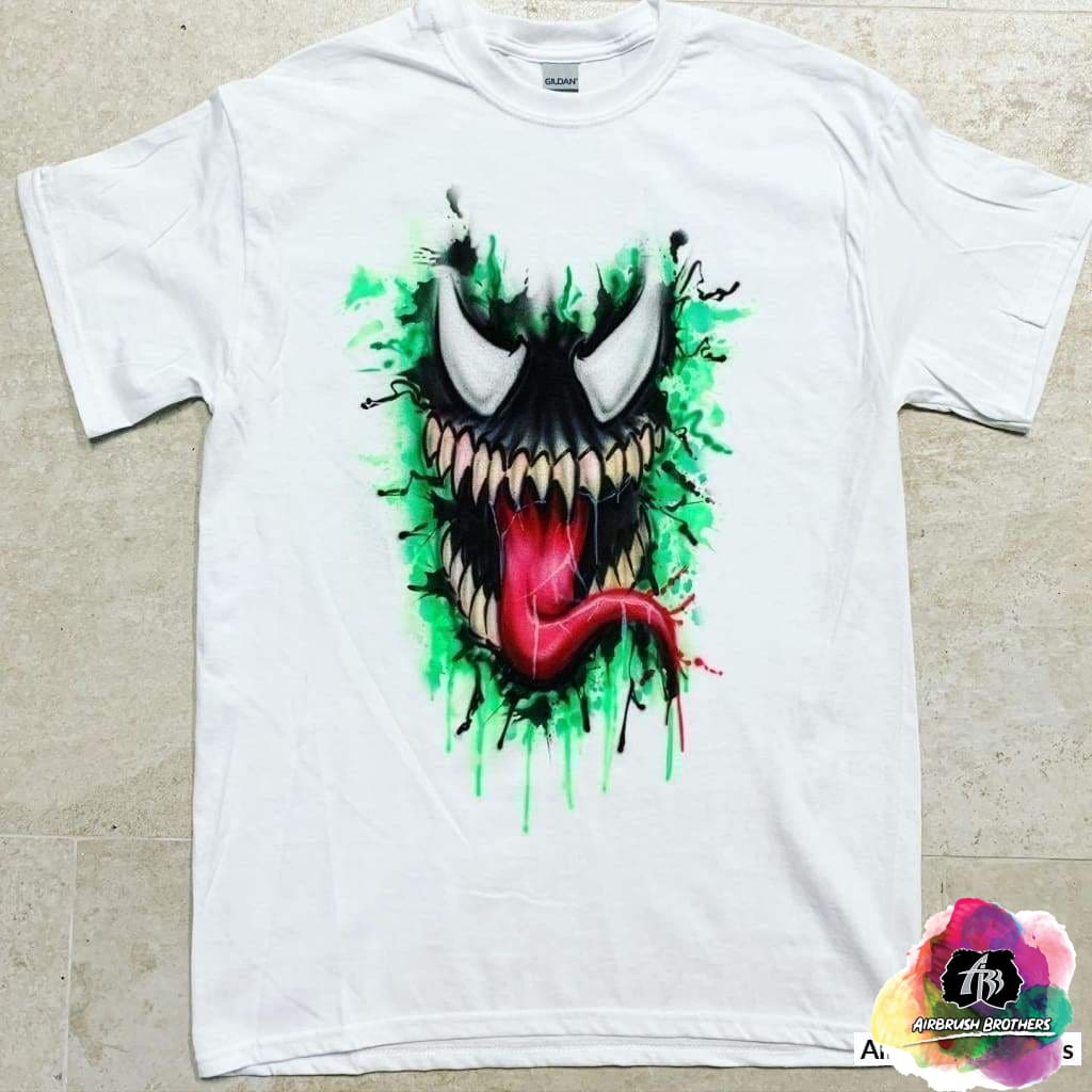 Airbrush Venom Cartoon Shirt Design – Airbrush Brothers