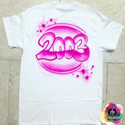 Airbrush Graffiti Name LV Print Shirt Design 18 MOS / Yes