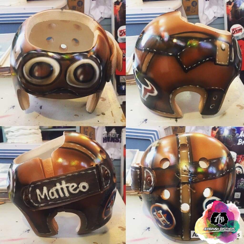 Airbrush Aviation Baby Cranial Helmet Airbrush Aviation Baby Cranial Helmet