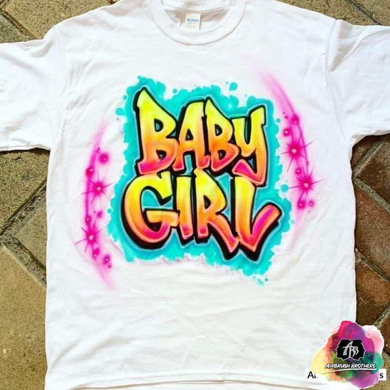 Baby girl paint shirt hotsell