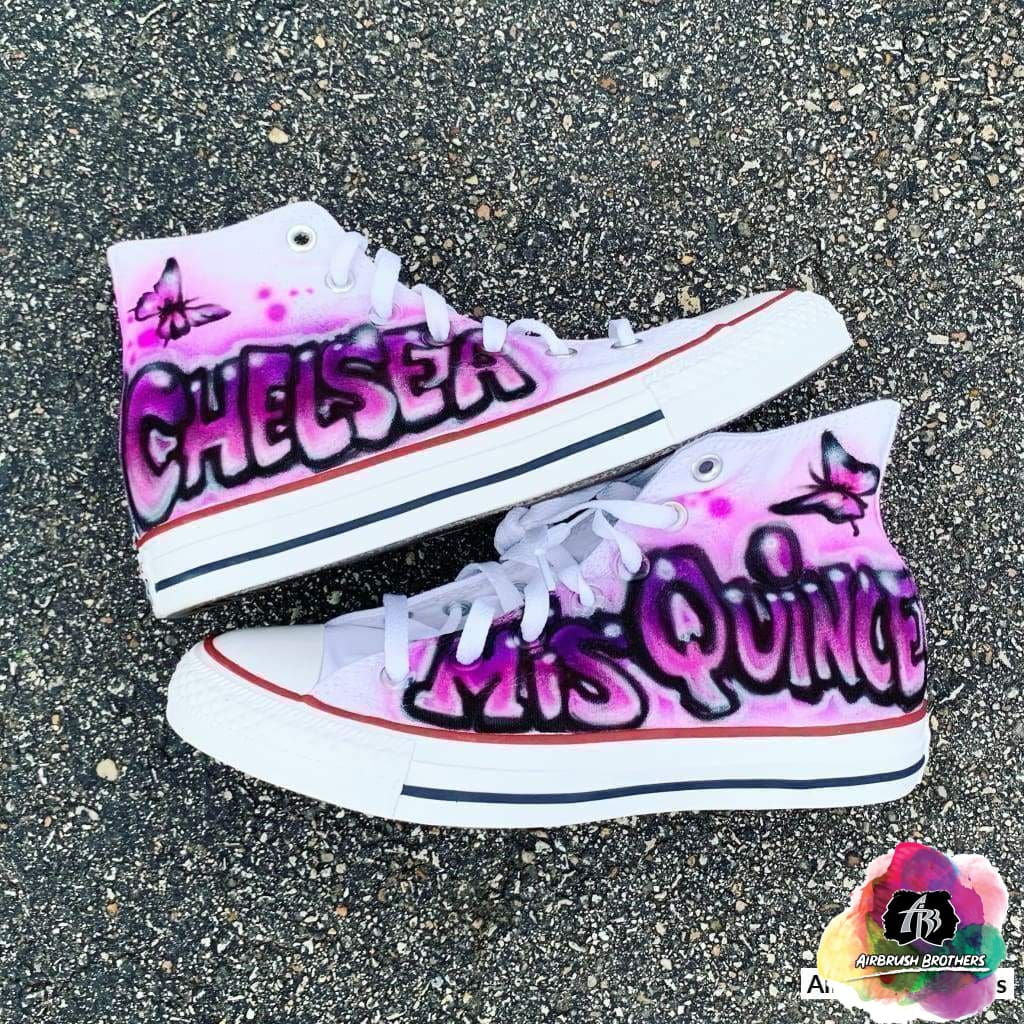 Airbrush Custom Fun Graffiti Shoe Design