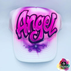 Airbrush Graffiti Cursive Hat Design – Airbrush Brothers