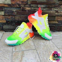 Custom Multi-Color Neon Shoes Custom Multi-Color Neon Shoes