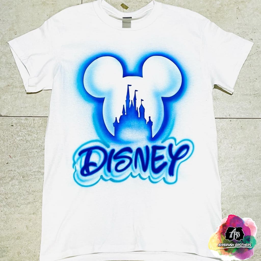 Airbrush Disney Shirt Design adult 2x / Yes