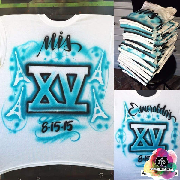 Airbrush Eiffel Tower Quince Design Airbrush Brothers