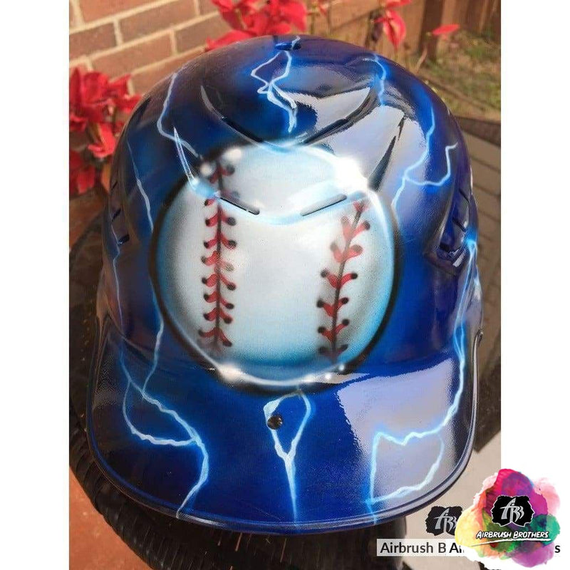 airbrush-lightning-baseball-design-airbrushbrothers-helmet