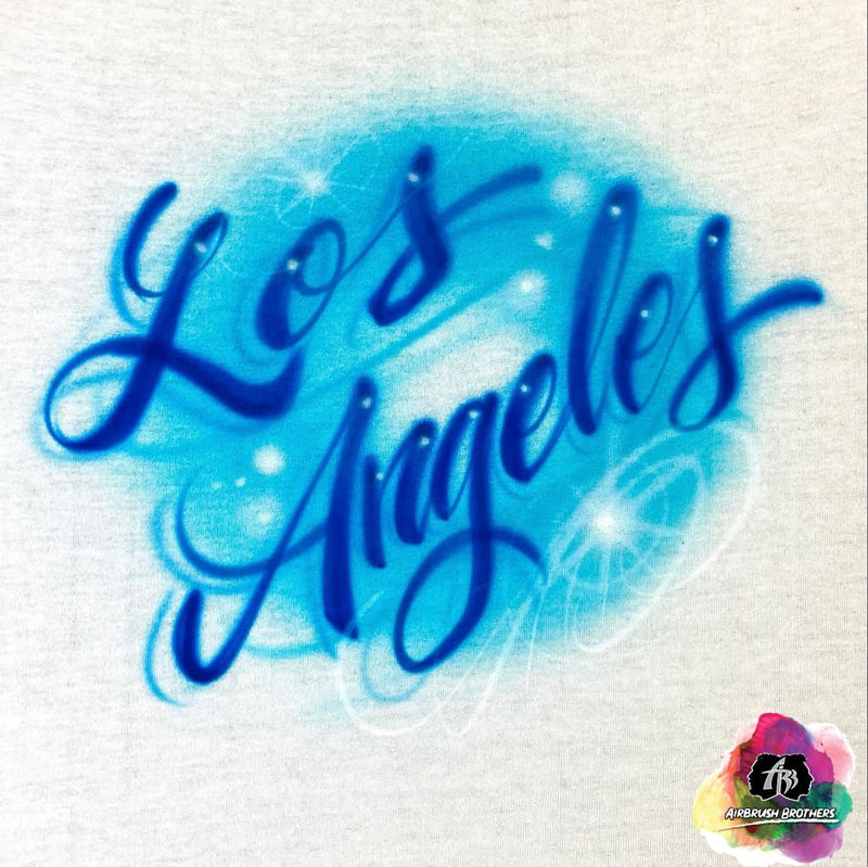 airbrush custom spray paint  Los Angeles Airbrush Shirt Design shirts hats shoes outfit  graffiti 90s 80s design t-shirts  Airbrush Brothers Shirt