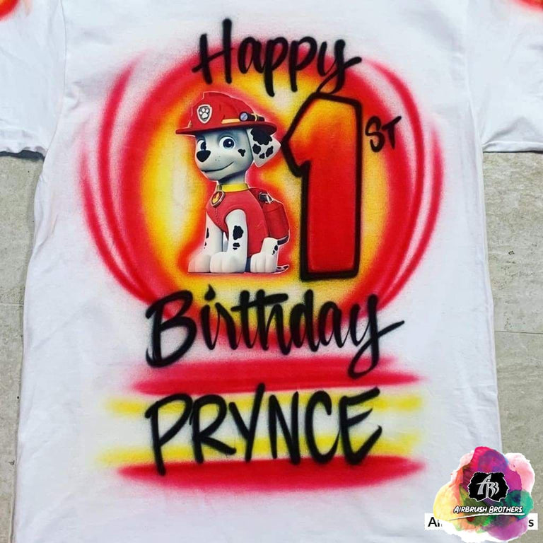 Paw Patrol Shirt Design Airbrush Brothers