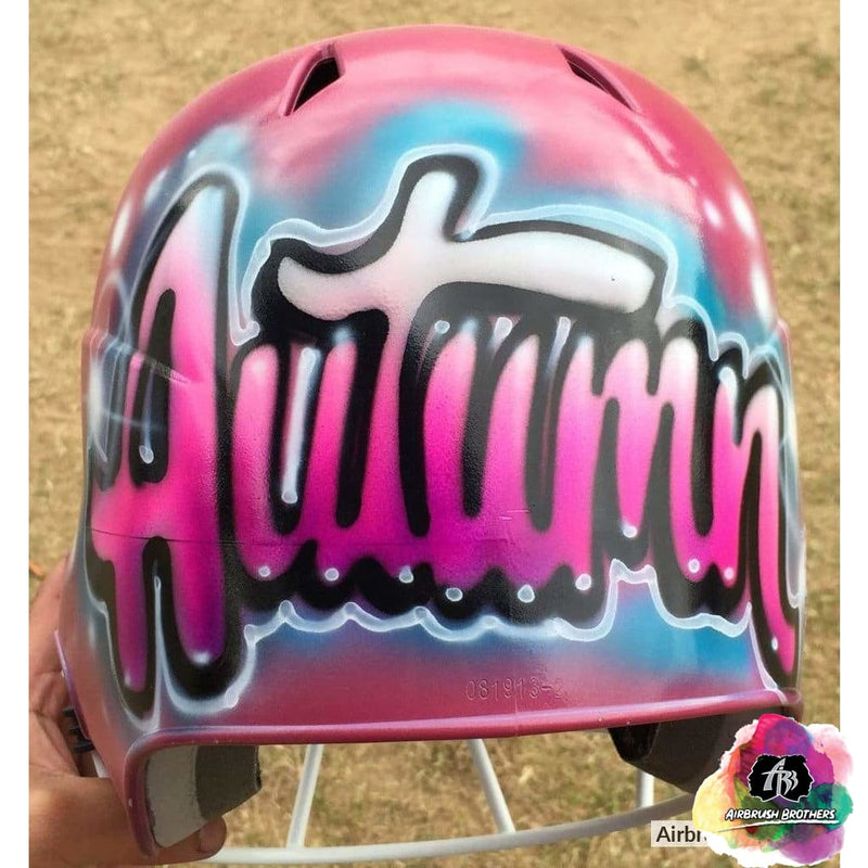 Airbrush Radiant Name Helmet Design – Airbrush Brothers