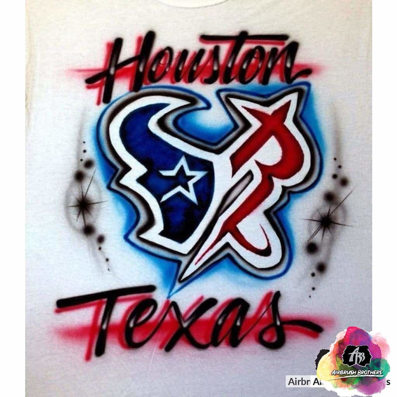Spray paint designs on shirts spray painted hoodies Rockets/Texans Design