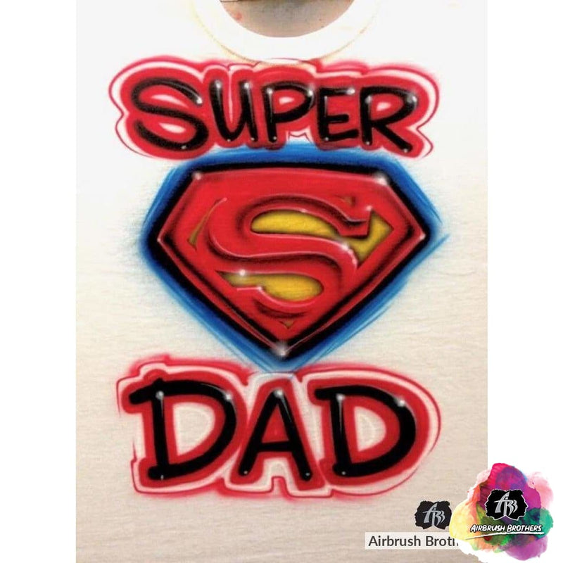 custom airbrush shirts custom airbrush t shirts online Super Dad Design